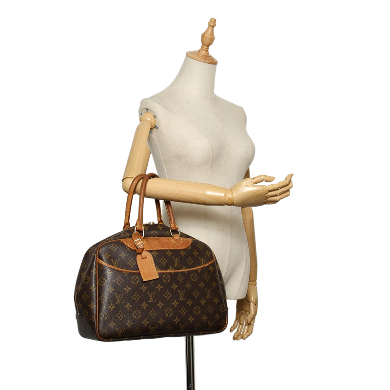 Louis Vuitton Monogram Hand Painted Deauville Bag PM Brown