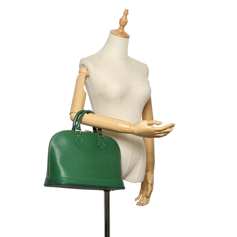 Louis Vuitton Alma EPI Handbag,Green