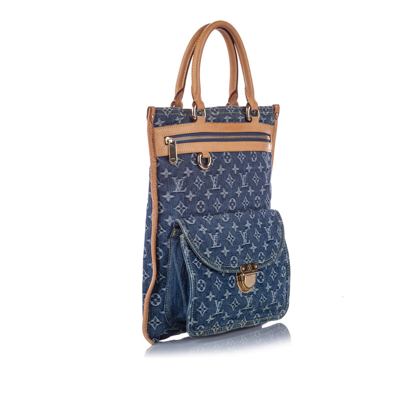 louis vuitton blue monogram denim