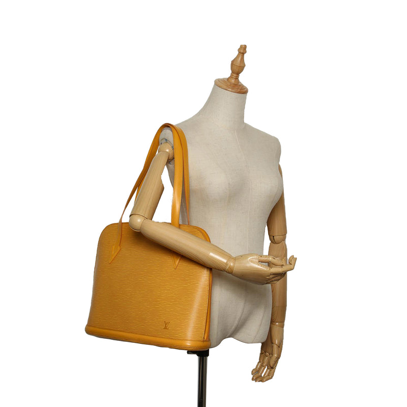 Louis Vuitton // Vintage Brown Epi Leather Lussac Shoulder Bag
