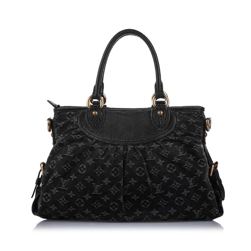 Monogram Denim Neo Cabby GM Black - Bag Religion