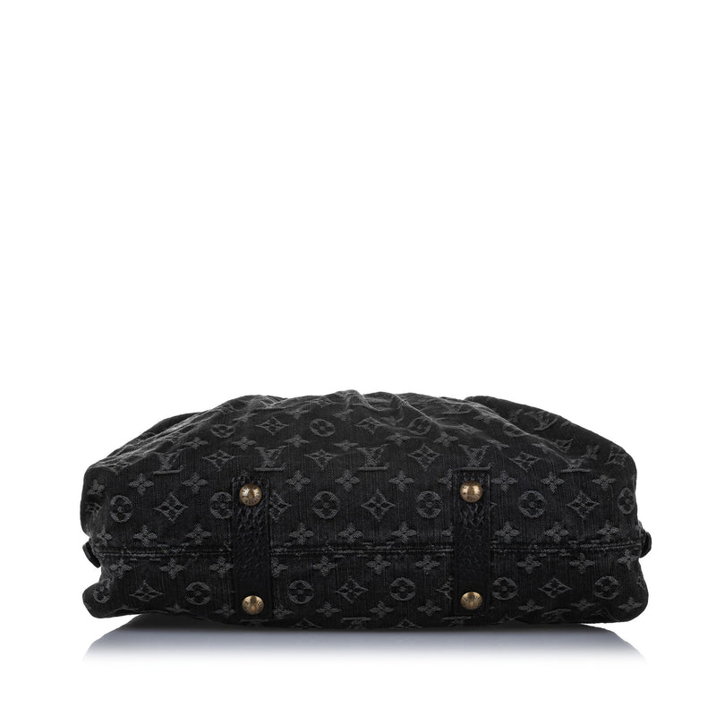 Louis Vuitton Black Monogram Denim Neo Cabby GM Shoulder Bag