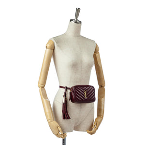 Lou Leather Belt Bag Red - Bag Religion