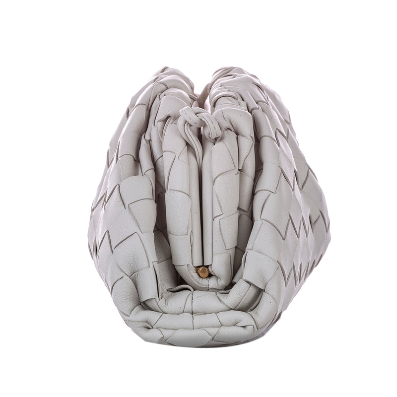The Mini Pouch 20 Intrecciato Leather Crossbody bag White