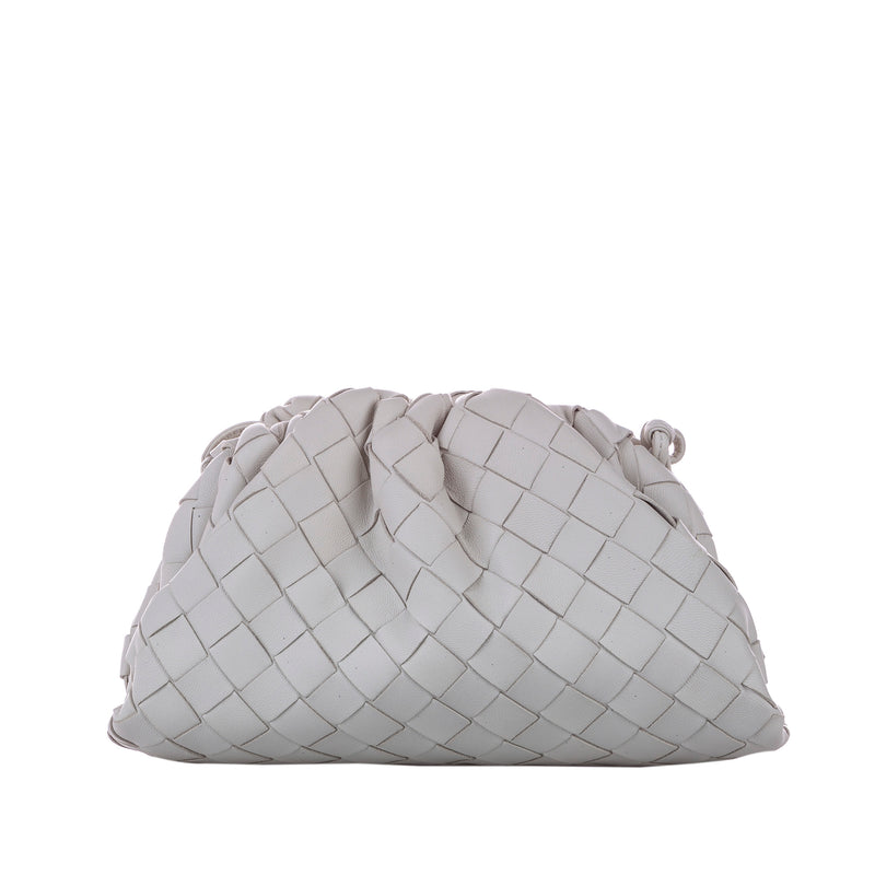 The Mini Pouch 20 Intrecciato Leather Crossbody bag White