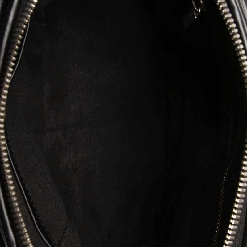 Plaid Wool Handbag Black