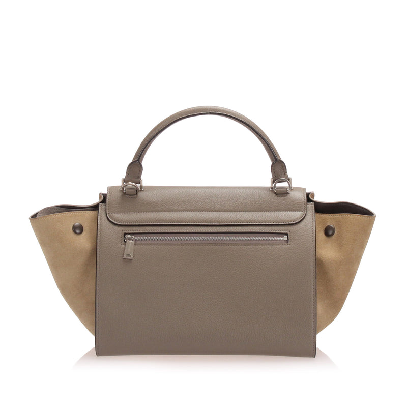 Trapeze Leather Satchel Brown - Bag Religion