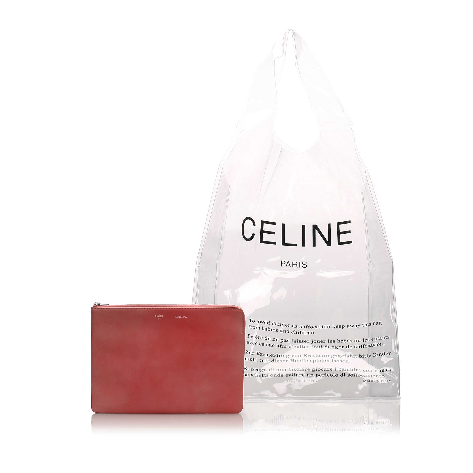 2018 PVC Shopping Bag with Solo Pouch Red – Bag Religion