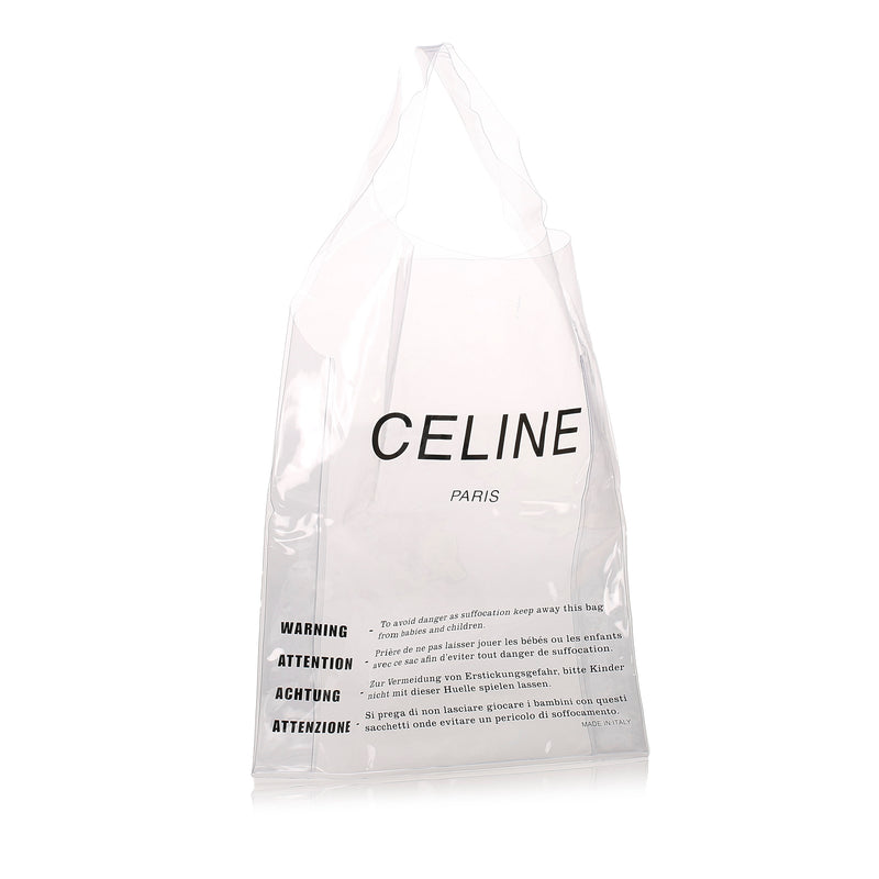 Celine 2018 PVC Shopping Bag with Solo Pouch Red