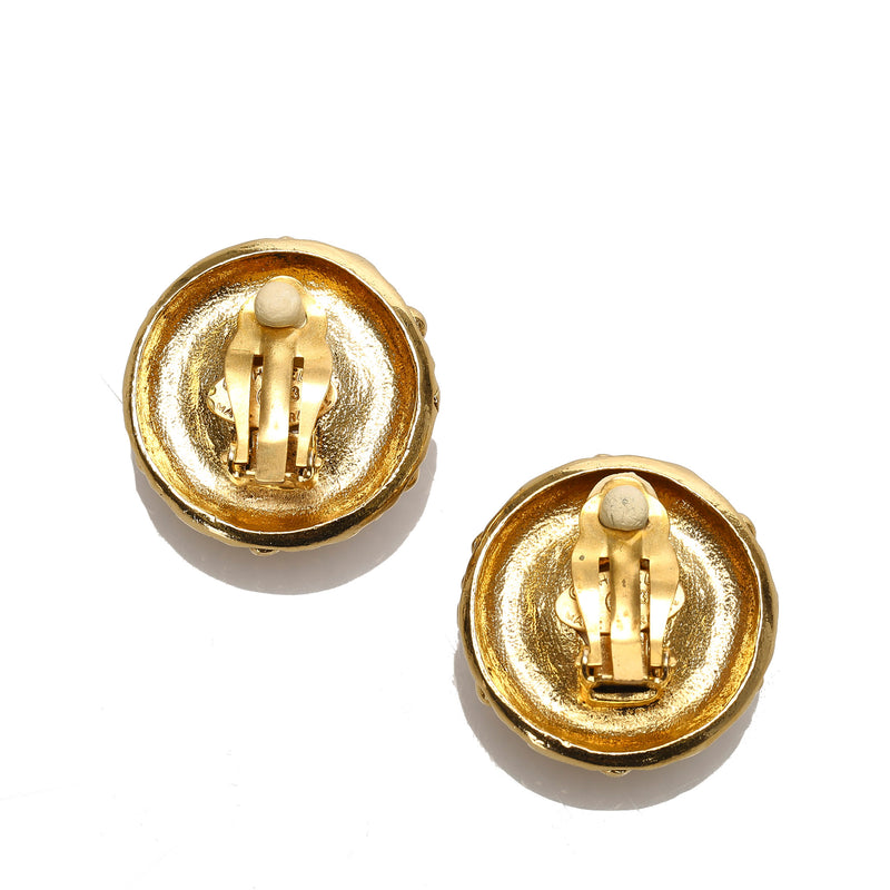 CC Faux Pearl Clip-On Earrings White - Bag Religion