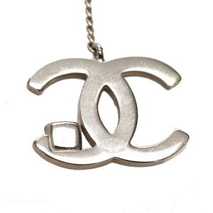 CC Chain Drop Earrings Silver