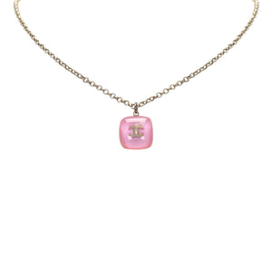 CC Pendant Necklace Pink