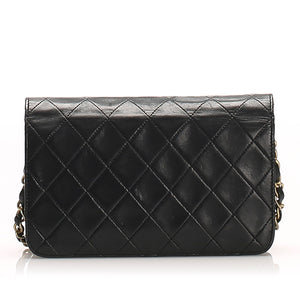 CC Timeless Lambskin Leather Flap Bag Black