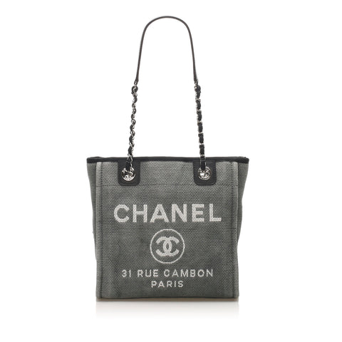 Deauville cloth tote Chanel Grey in Cloth - 35763836