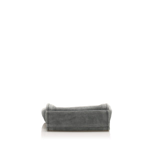 Chanel Deauville Canvas Tote Bag Gray