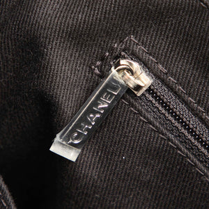 Chanel Deauville Canvas Tote Bag Gray