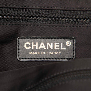 Chanel New Travel Line Canvas Tote Bag Black