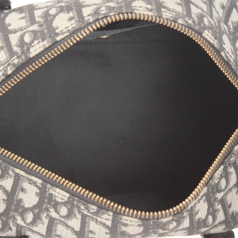 Dior Oblique Canvas Boston Bag Black