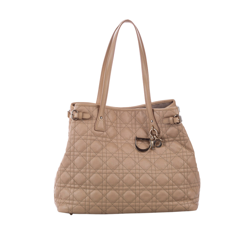 Dior Cannage Panarea Tote Bag Brown