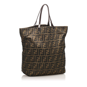 Fendi Zucca Canvas Tote Bag Brown