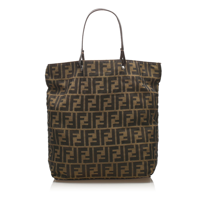 Fendi Zucca Canvas Tote Bag Brown