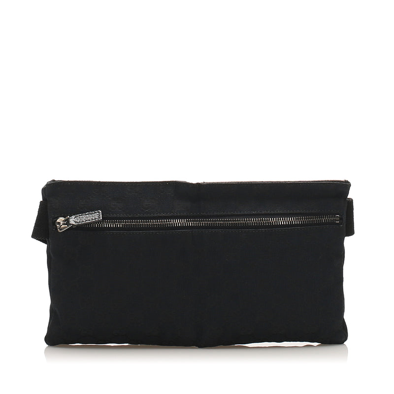 GG Canvas Belt Bag Black SHW