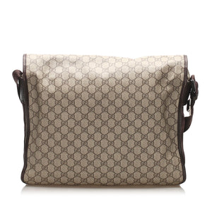 Gucci GG Supreme Crossbody Bag Brown
