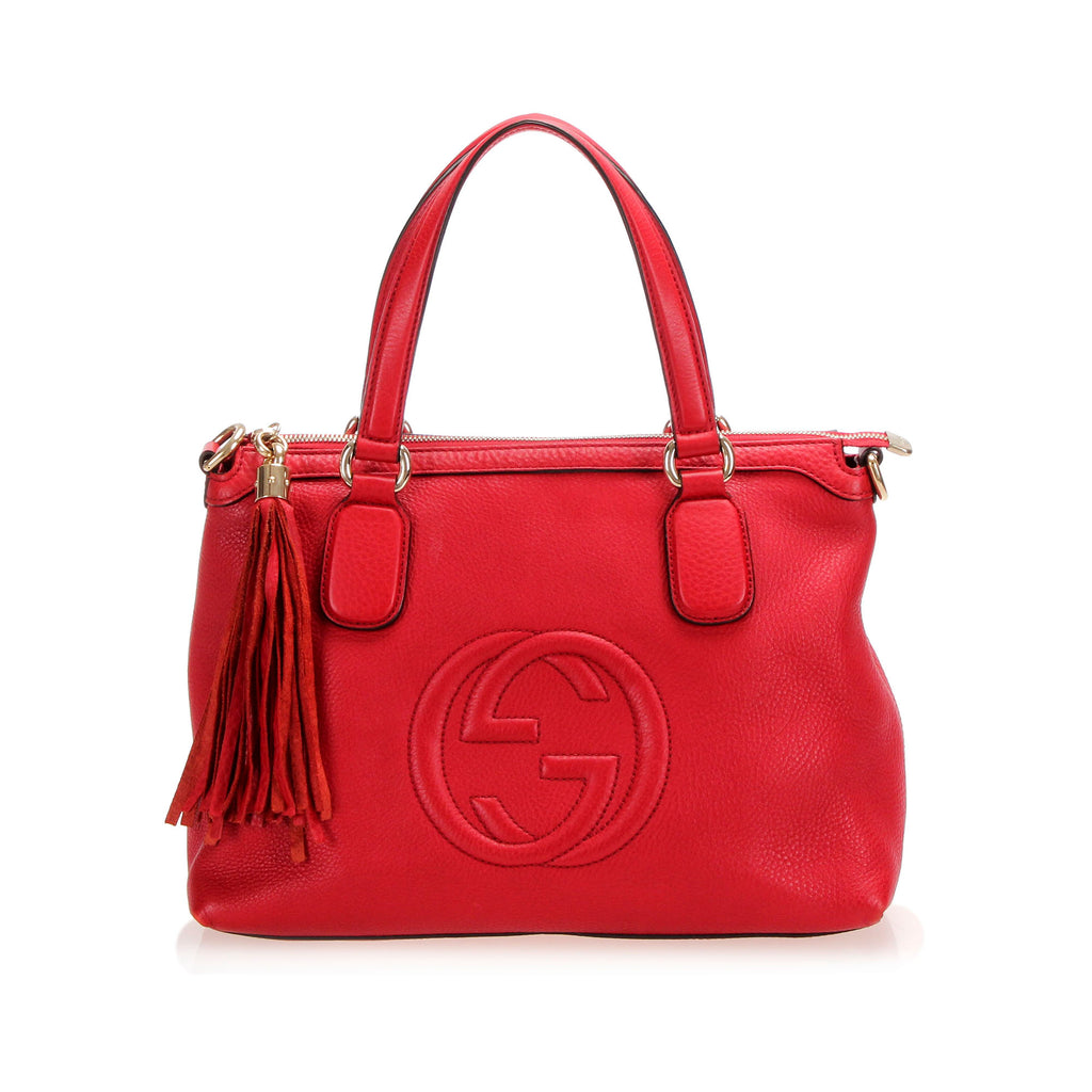 Soho Working Leather Satchel Red - Bag Religion