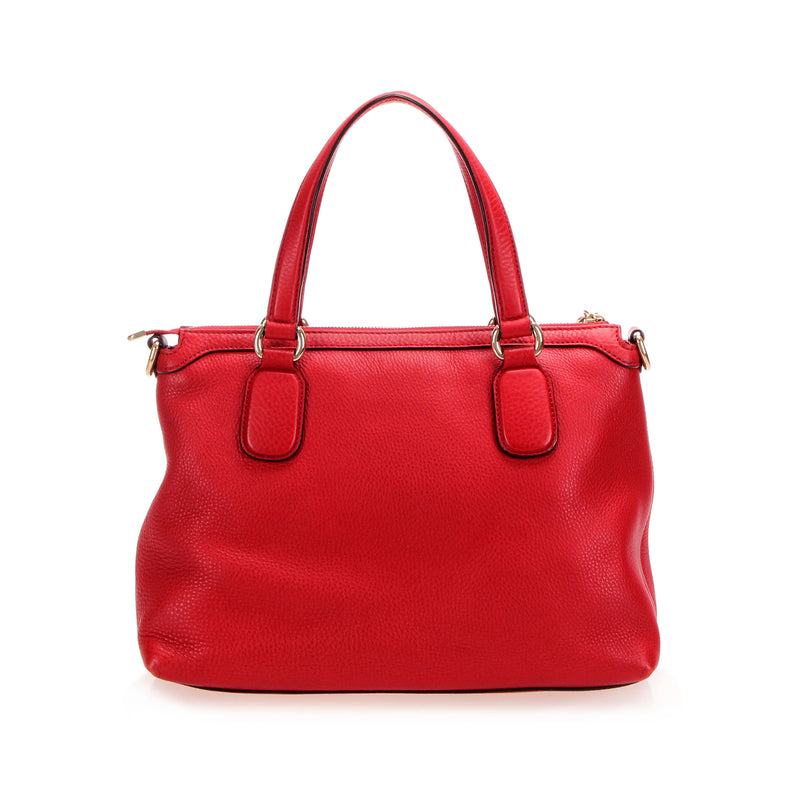 Soho Working Leather Satchel Red - Bag Religion