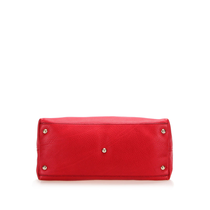 Soho Working Leather Satchel Red - Bag Religion