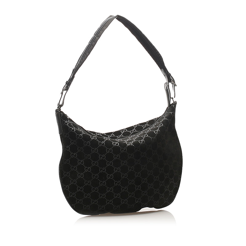 GG Canvas Shoulder Bag Black