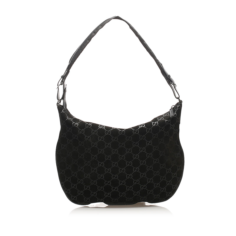 GG Canvas Shoulder Bag Black