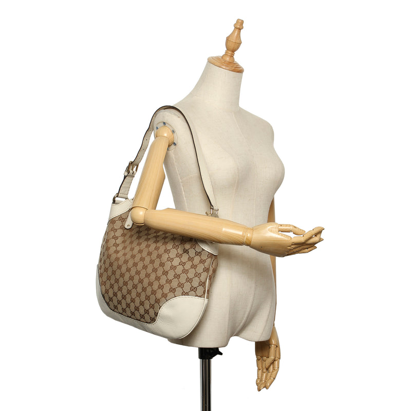 Gucci GG Canvas Charlotte Shoulder Bag Brown