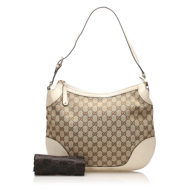 Gucci GG Canvas Charlotte Shoulder Bag Brown