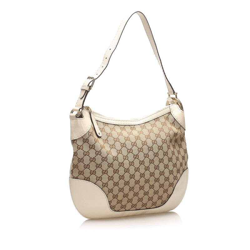 Gucci GG Canvas Charlotte Shoulder Bag Brown