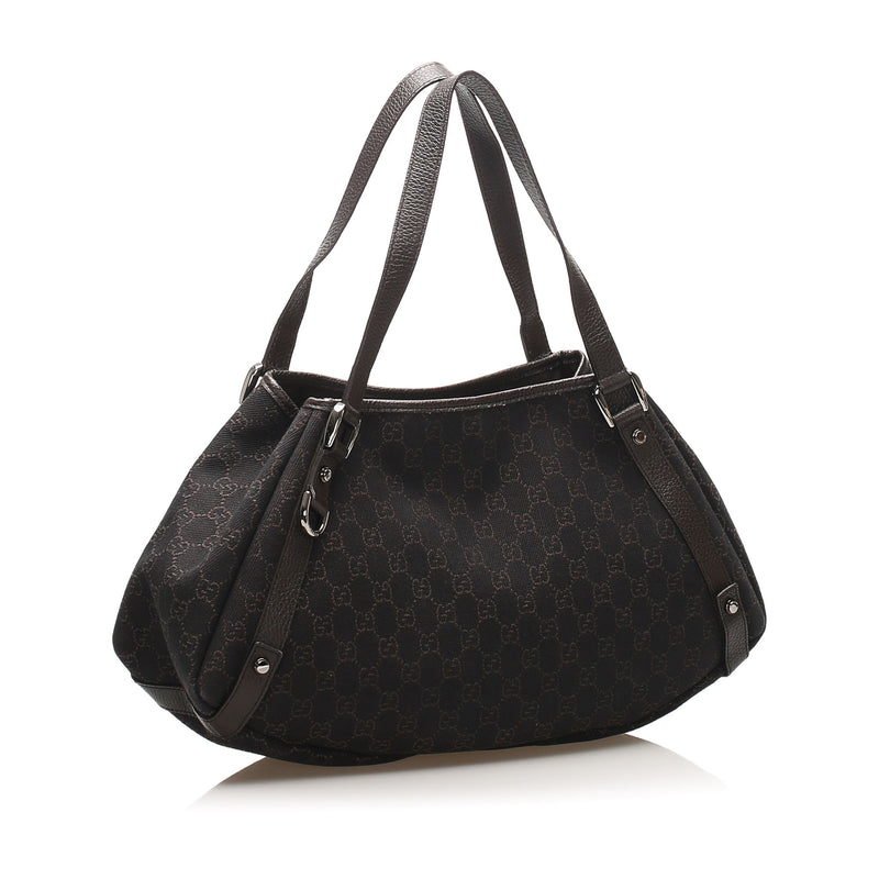 Gucci GG Canvas Pelham Tote Bag Brown
