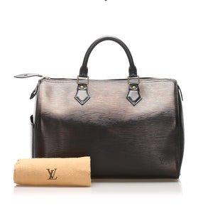 Black Epi Leather Speedy 30 Bag