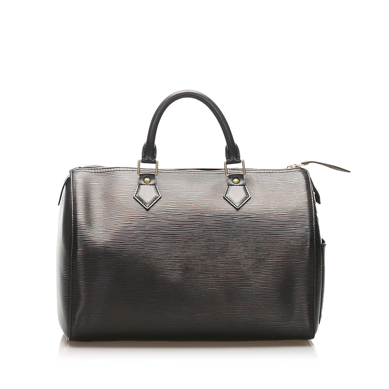 Black Epi Leather Speedy 30 Bag