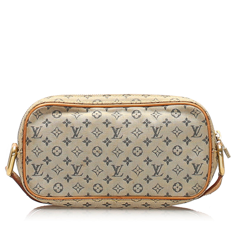 Louis Vuitton Juliette MM Crossbody Bag Monogram Mini Lin Navy Blue