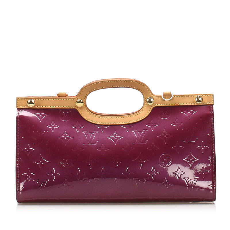 Louis Vuitton Purple Monogram Vernis Roxbury Drive Leather Patent