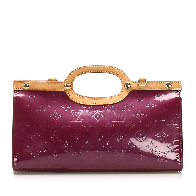 Purple Louis Vuitton Monogram Vernis Roxbury Drive Satchel