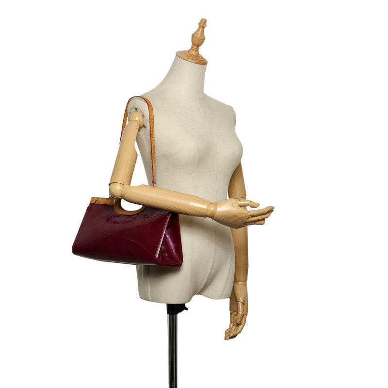 Louis Vuitton Roxbury Drive Vernis Leather Shoulder Bag Burgundy