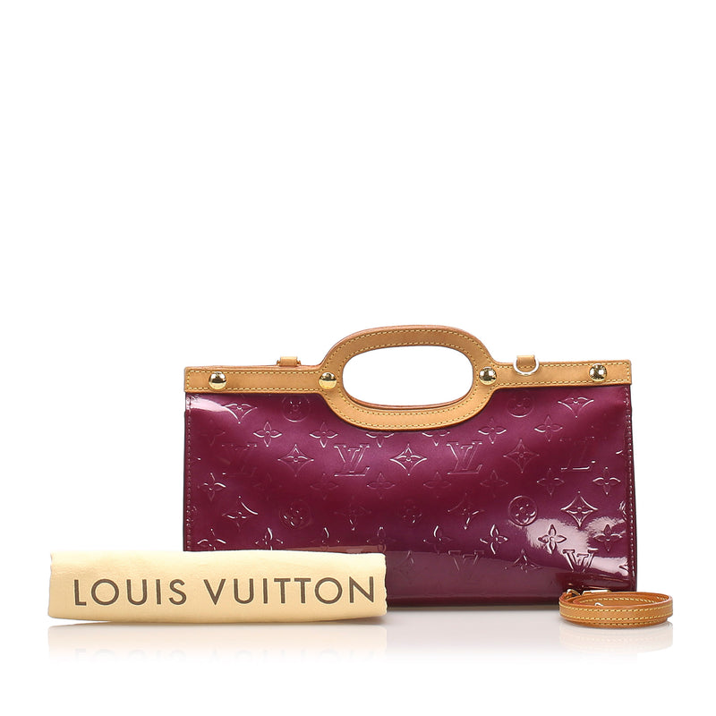 Louis Vuitton Roxbury Drive Monogram Vernis Clutch Bag Blue