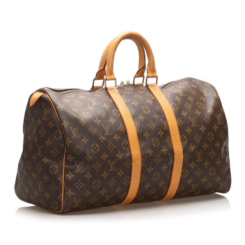 Louis Vuitton Monogram Keepall 45 Brown