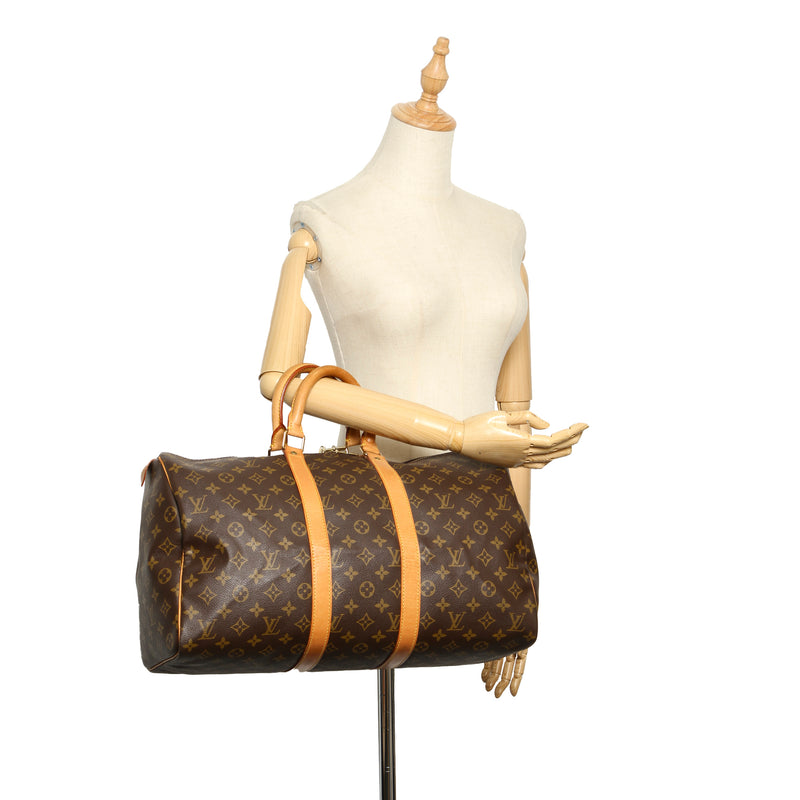 Louis Vuitton Monogram Keepall 45 Brown