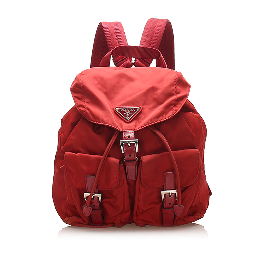 Tessuto Drawstring Backpack Red SHW