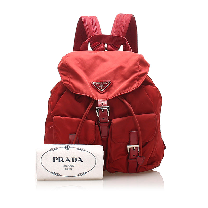 Tessuto Drawstring Backpack Red SHW