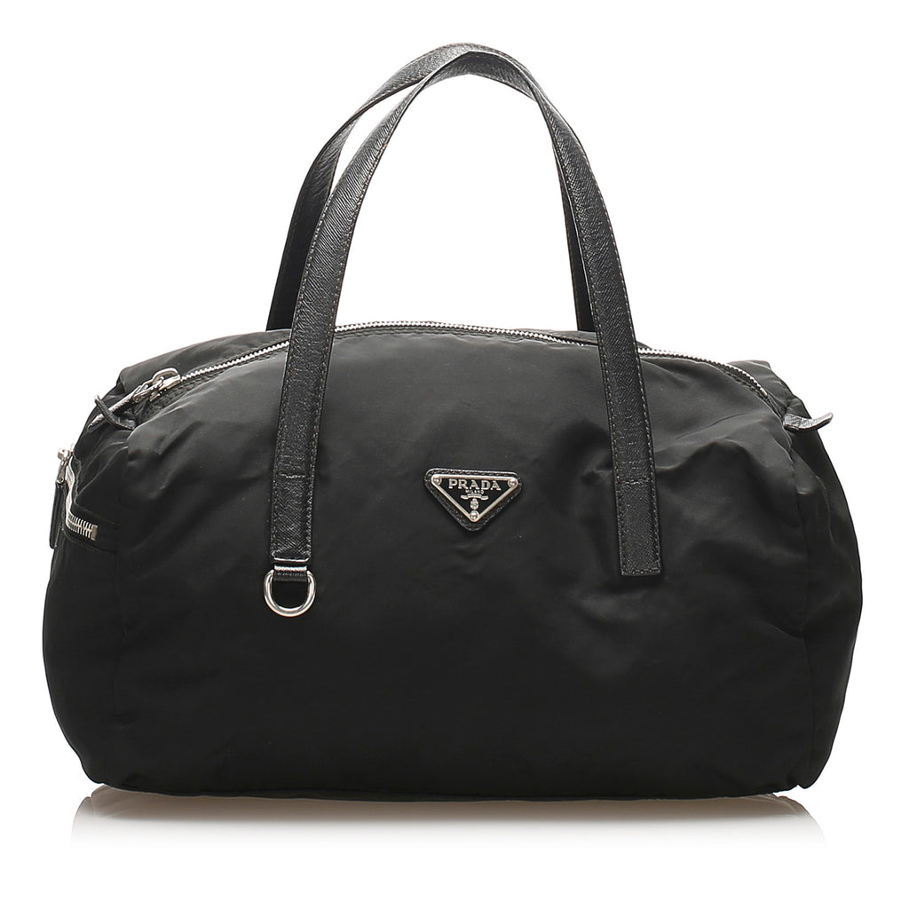 Tessuto Nylon Travel Bag Black