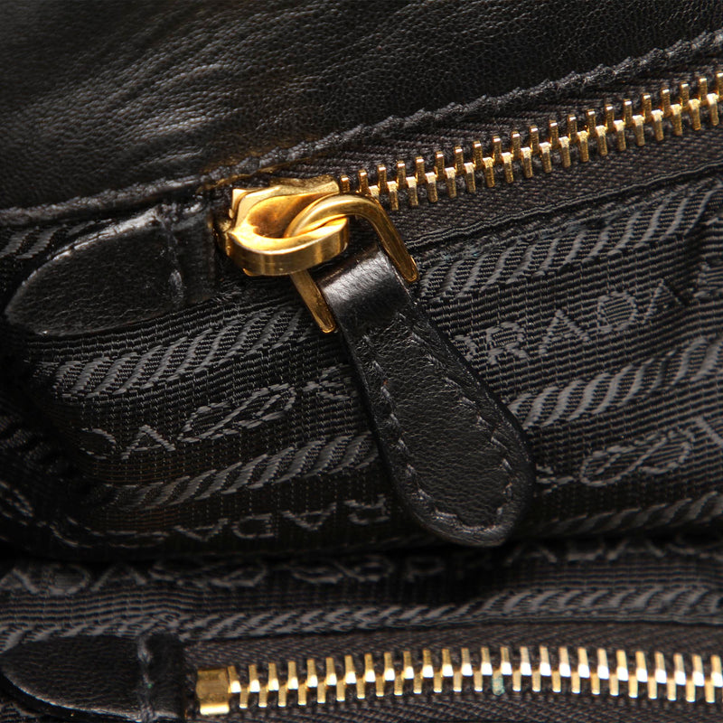 Prada Fiocco Bow Satchel Black