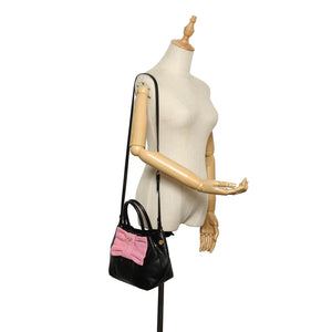 Prada Fiocco Bow Satchel Black